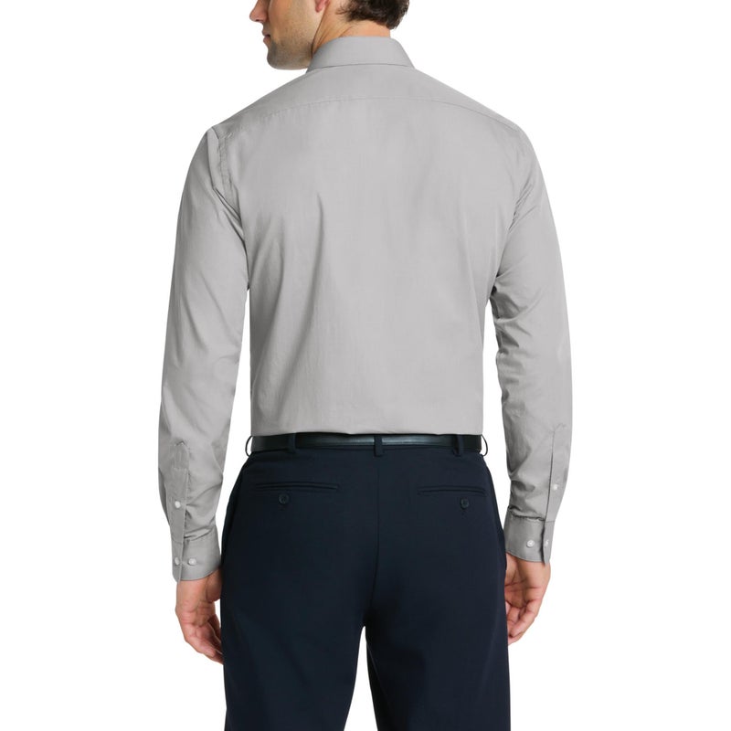 Van Heusen Long Sleeve Fitted Dress Shirt Grey Stone 16 Nk 32-33 Sl - Image 2